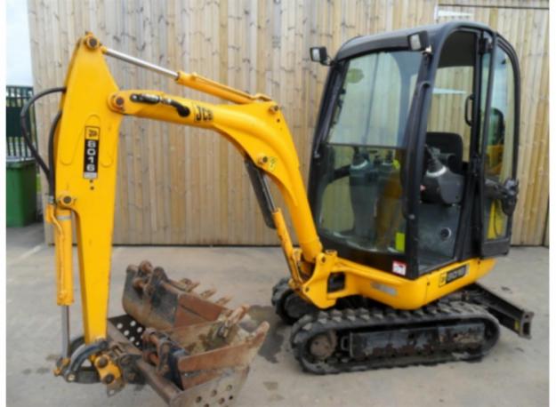 2007 JCB 8016 con Sólo 453 Horas y 3 Cubos