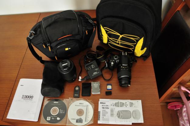 Nikon D-3000 mas accesorios