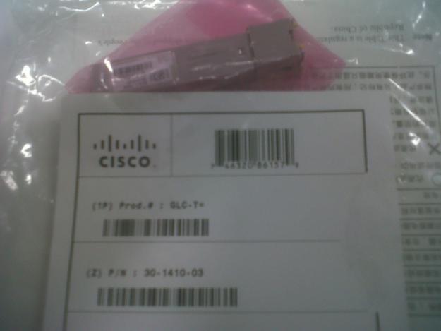 Vendo Módulo SFP GLC-T 1000BASE-T de CISCO SYSTEMS (NUEVO)