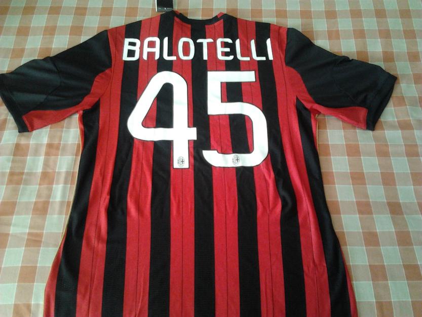 Camiseta oficial ac milan balotelli 13/14