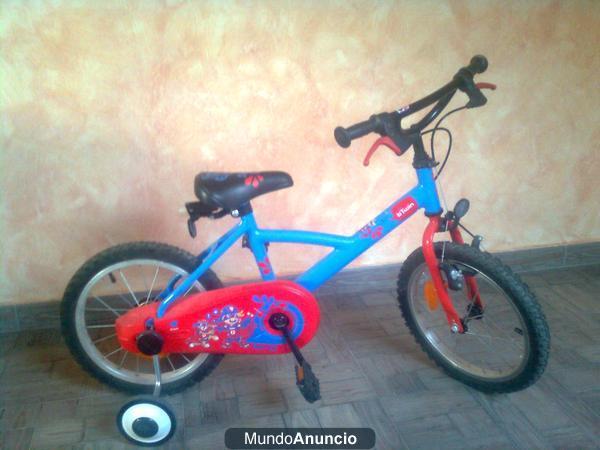 BICICLETA PARA NIÑO DE 1.05 A 1.20. COMO NUEVA