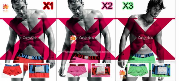 Ropa interior boxer bragas slip tangas Calvin Klein