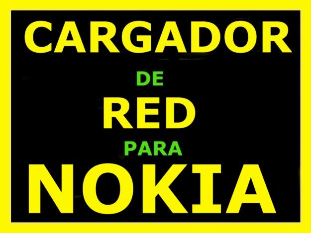 CARGADOR DE RED PARA NOKIA 6500 - 7900 - 8600 - N85