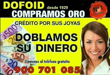 DOFOID Compramos oro y plata a mejor precio.