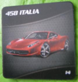 Tarjeta lenticular Ferrari 458 Italia. Holograma