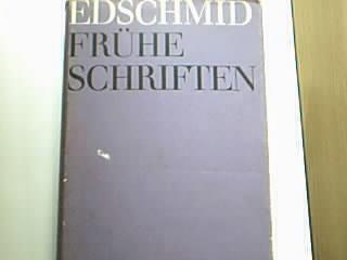 fruhe schriften