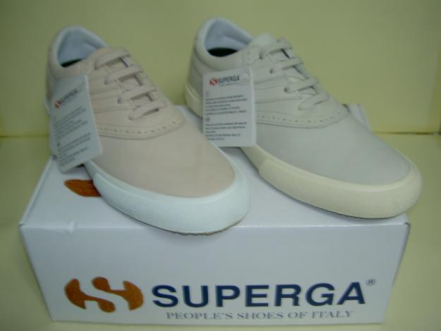 zapatos italianos Superga en piel de nubuck