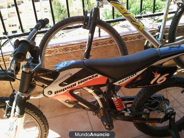 Bicicleta Repsol Honda para niños