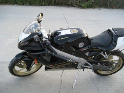 Cagiva mito black edition 34cv, apto carnet b