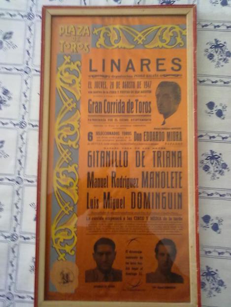 Vendo cartel de la última corrida de Manolete