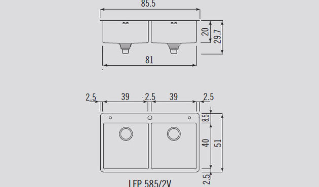 Alpes Inox LFP 585/2V