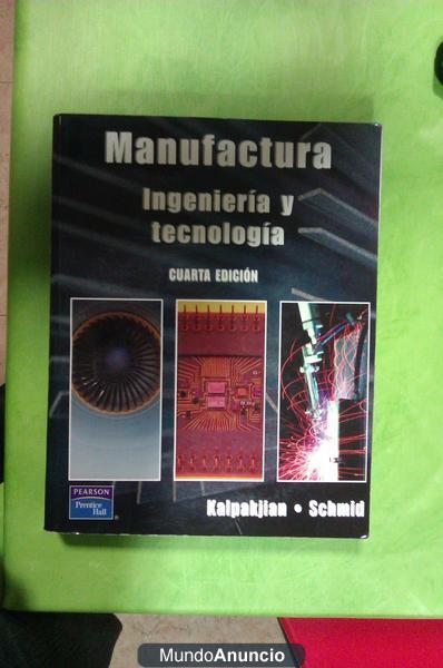 Libro de Manufactura Ingenieria y Tecnologia