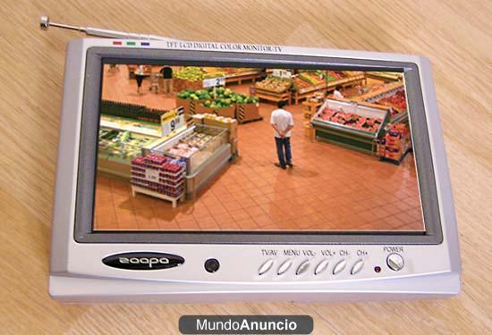 Televisor LCD portátil de Zaapa , tipo monitor de 7 pulgadas