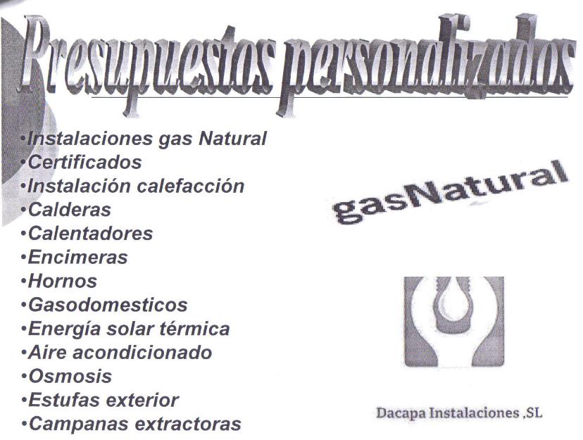 Contratacion gas natural alicante