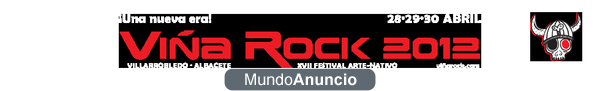 entrada del viñarock 2012