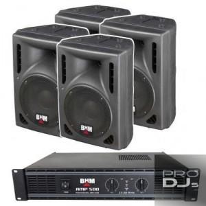 Kit-108 Equipo completo de sonido para fiestas