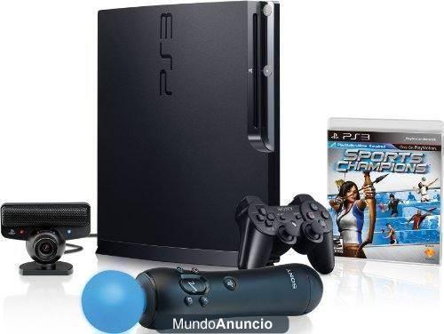 Playstation 3 + Move + 4 mandos + 10 juegos