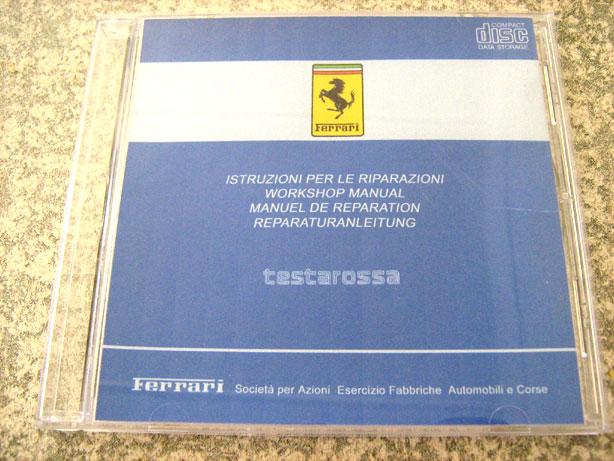 Ferrari Testarossa Workshop manual, parts & owner's manual