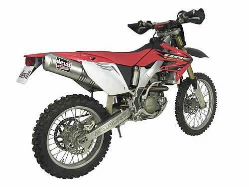 ESCAPE DEVIL 6 DAYS INOX GRENALLA LINEA COMPLETA HONDA 450 CRF-X 2005-06