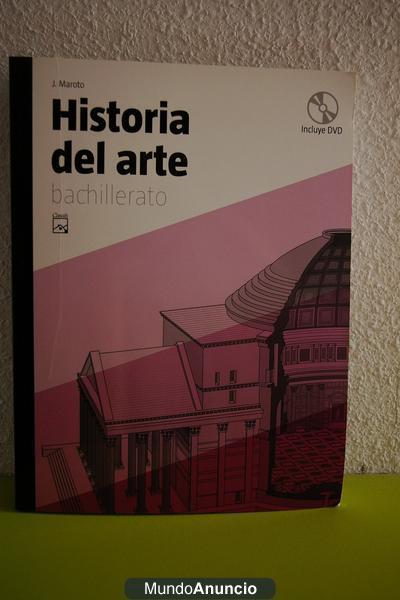 vendo libro de texto, historia de arte, bachillerado