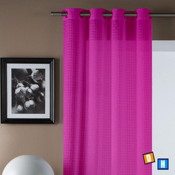 Juegos de cortinas colores lisos confeccionadas con cuadritos