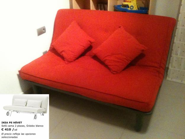 Se vende sofa-cama rojo casi nuevo por 199€