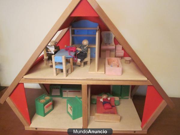 casa de muñecas en madera