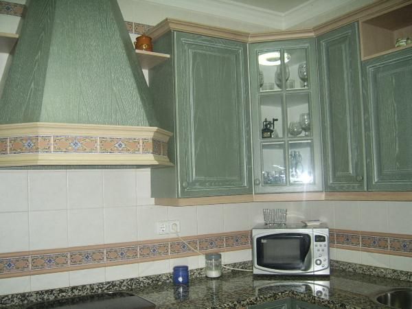 cocina amueblada, hogar, armarios, puertas