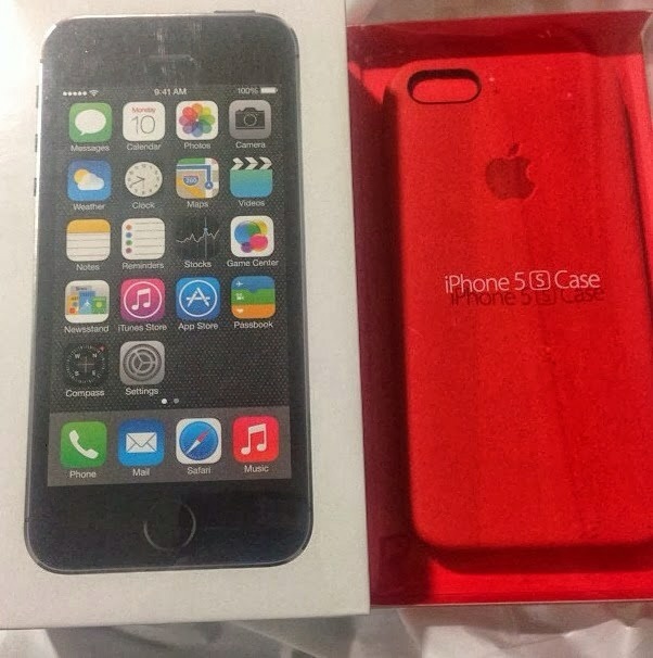 iPhone 5S LIBRE 16Gb Space Grey + Funda Roja