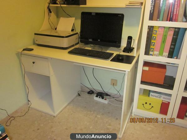 vendo mesa de trabajo o estudio y sillon giratorio