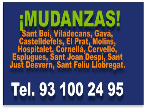 Mudanzas económicas en El Prat, Hospitalet, Cornellá, Esplugues. 931002495