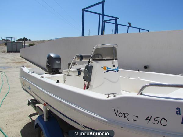 Vendo embarcacion Voraz 450 con motor Yamaha 50 CV 4T