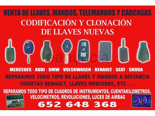 Reparacion Llaves Mandos Centralitas Airbag BSI USH Llantas Cuadros