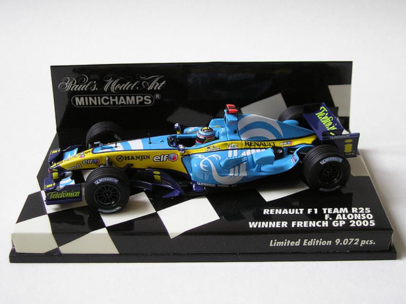 se vende colección de coches de Minichamps de Fernando Alonso