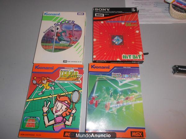 Vendo videojuegos MSX años 70