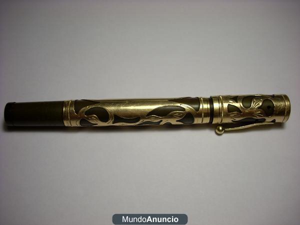 Estilográfica Waterman\'s oro 18 KT de 1908