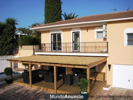 Pergolas de madera