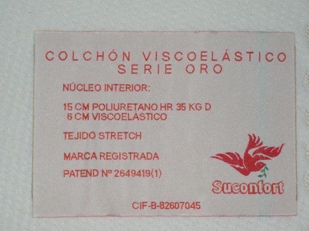 Colchón Viscoelástico 185x105