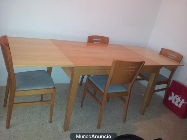 MESA COMEDOR + SOFÁ 2 Y 3 PLAZAS + SILLITA DE BEBÉ