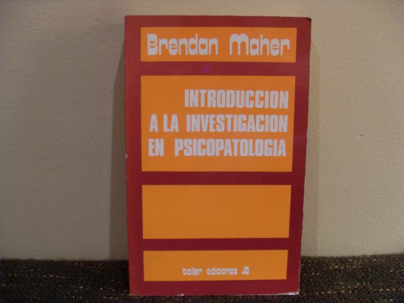 Introducción a la investigación en psicopatología