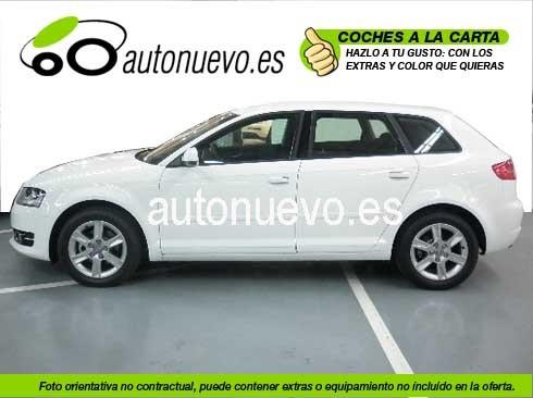 Audi A3 Sportback Attraction 1.6 Tdi 105cv.  5vel  Blanco Ibis, Rojo , Negro Brillante. Nuevo. Nacional.