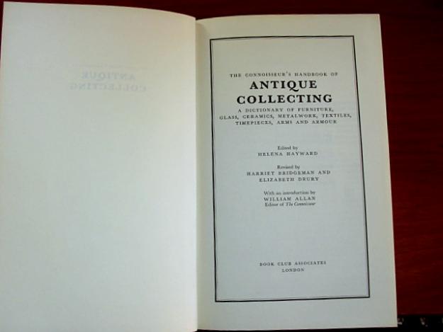 Catalogo y dictionario antique collecting