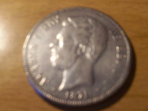 Moneda de 5 pesetas de amadeo i 1971 * 73