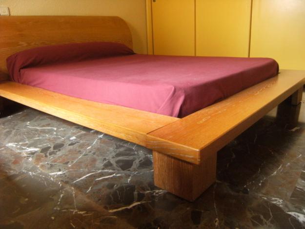 SE VENDE CAMA DE ROBLE DE ESTILO JAPONES