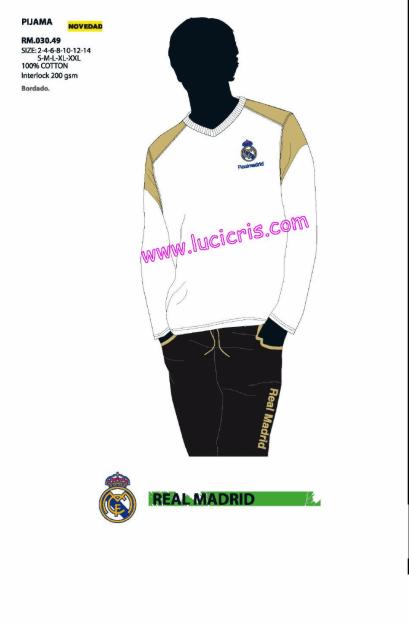 Pijama REAL MADRID niño y caballero