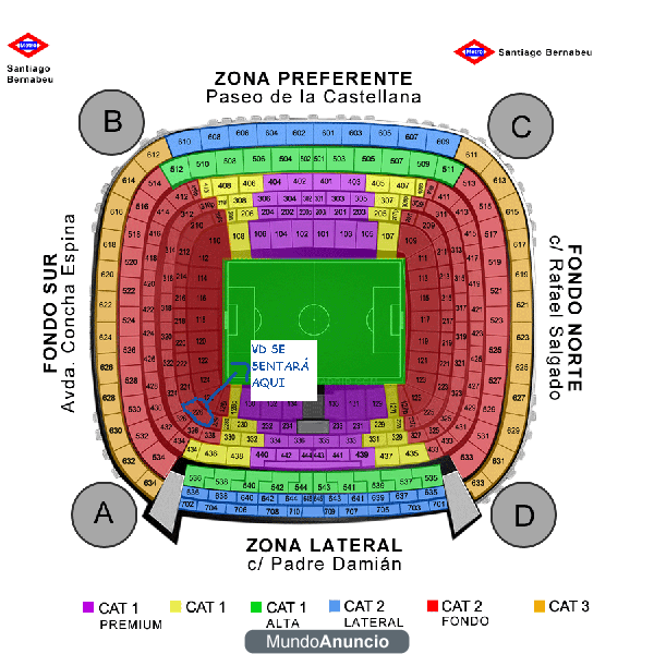 4 ENTRADAS JUNTAS REAL MADRID BARCELONA TRIBUNA