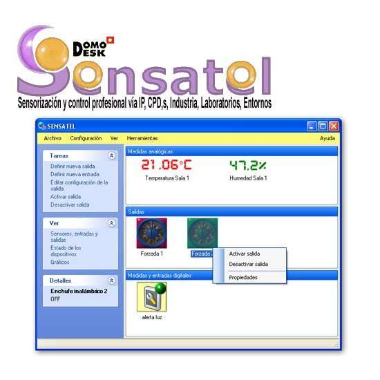 SENSATEL Software de Sensorización y Control (Ideal CPD,s) vía IP