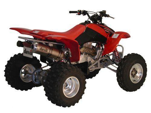 ESCAPE DEVIL QUADRA INOX GRENALHA HONDA 400 EX SPORTMAX 2004-