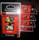 Lexmark 26. cartuchos color, originales. ocasion - mejor precio | unprecio.es