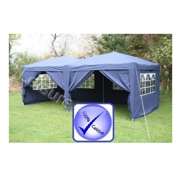 carpa pabellon pergola plegable 3x6 azul